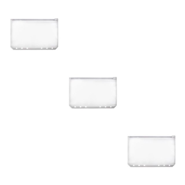 Methold 10 piezas Contenedor de bolsa con cremallera Conveniente Bolsa de documentos de PVC Bolsa de retención de documentos Contenedores de Type1 NO1