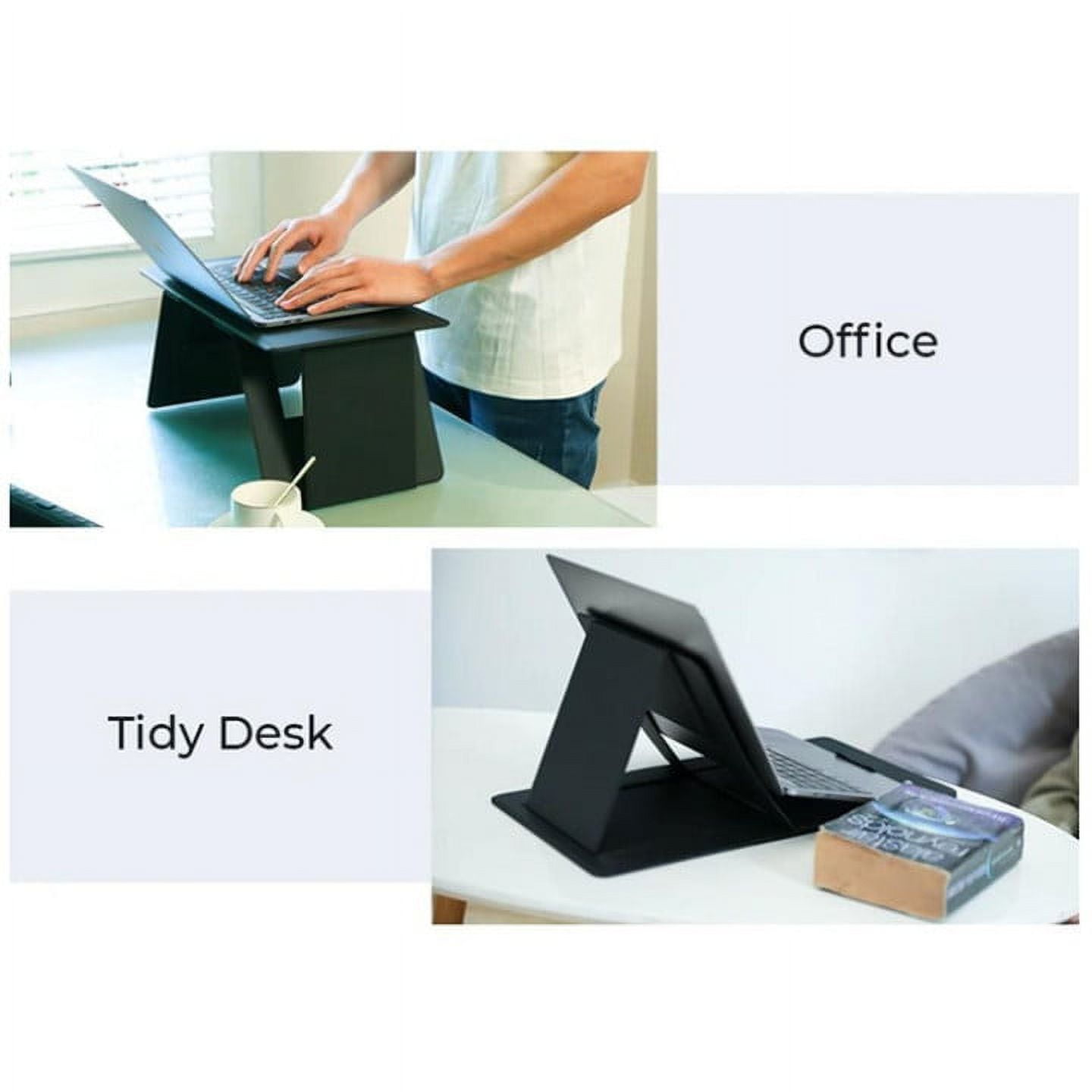 Paper-Thin Durable Laptop Desk for Bed Office Portable Notebook PC Holder Foldable  Laptop Stand Mini Desk for Tablet PC Black - AliExpress