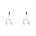 thumbnail image 3 of Tholdsy Divisor de audio de 3,5 mm Conveniente conector estéreo Convertidor de sonido externo Teléfono Auriculares Altavoces Accesorios para Type6 NO6, 3 of 6
