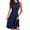 Dark Blue, variant on Women's 2026 New Sleeveless Midi Dress, Solid Color A-Line High Waist Ruched Waist Casual Sundress for Summer Daily Wear, Parties, and Special Occasions, Modern and Flattering Silhouette Black