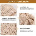 thumbnail image 5 of REDESS Women's Winter Beanie Hat with Two Pompoms and Warm Fleece Lining-Wine Red, 5 of 7