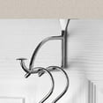 thumbnail image 4 of Spectrum Stratford Over Door Hanger Holder Steel Padded Brackets, Chrome, 4 of 4
