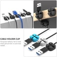 thumbnail image 4 of 20 piezas de organizador de cables de silicona, clip para cargador, clips para cables, organizadores, 4 of 6