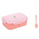 thumbnail image 2 of Yuarrent Fiambrera portátil para Picnic, verduras, carnes, contenedor de alimentos para el hogar, estudiantes, mantenimiento fresco, organizador de Mostrada 1800ml Naranja Yuarrent HA065626-04B, 2 of 6