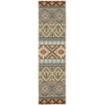 thumbnail image 2 of SAFAVIEH Veranda Dogon Southwestern Indoor/Outdoor Runner Rug, 2'3" x 12', Green/Terracotta, 2 of 7