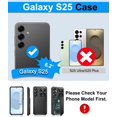 thumbnail image 2 of Funda de teléfono BXYJY para Samsung Galaxy S25 Wallet RFID negra, 2 of 7