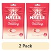 (2 pack) HALLS Throat Soothing (Previously HALLS Breezers) Creamy Strawberry Throat Drops, 25 Drops