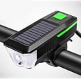 thumbnail image 1 of Bicycle solar horn headlight. Night riding rechargeable flashlight equipment, 1 of 5