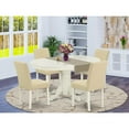 thumbnail image 4 of East West Furniture Dining Room Set Linen White, AVAB5-LWH-02, 4 of 4