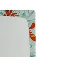 thumbnail image 3 of Ambesonne Peony Fitted Sheet, Tropical Petals with Flowers, King Size, Marigold Vermilion Teal, 3 of 5