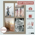thumbnail image 7 of Ilyapa Window Frame Wall Decor 2 Pack - Large 18x22 Inch Rustic Gray Wood Window Pane Country Farmhouse Decorations, 7 of 7