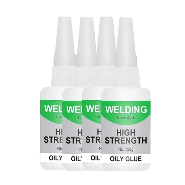 Pegamento oleoso de alta resistencia para soldadura Quinlirra Clearance. Adhesión instantánea y fuerte. Reparaciones duraderas para metal, madera, cerámica, cuero y vidrio (50 ml).