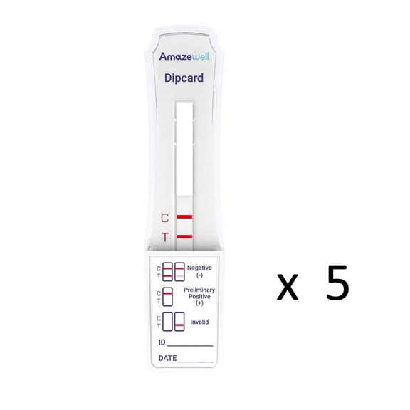 (5 Pack) QTEST ETG Alcohol Urine Drug Test Dip - Up to 80 hours detection of alcohol use