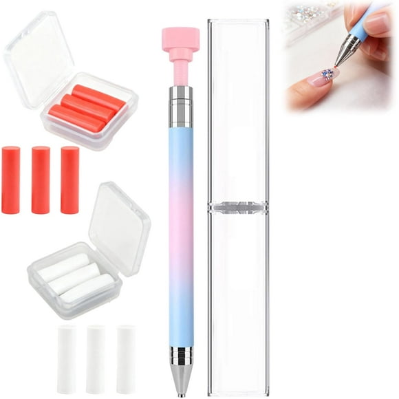 2025 New Automatic Refillable Wax Pen, Diamond Art Pen, Refillable Wax Pen, Diamond Art Pens Tools for Diamond Art Nail DIY Craft.,Multicolor