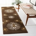 thumbnail image 3 of SAFAVIEH Soho Amory Fire Works Wool Runner Rug, Brown/Multi, 2'6" x 12', 3 of 9