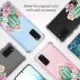 thumbnail image 3 of Galaxy S20 Case, Tropical Cactus Cacti Succulents Pattern Clear Design Transparent Plastic Hard Back Case with TPU Bumper Protective Case Cover for Samsung Galaxy S20, 3 of 7