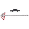 thumbnail image 1 of Woodworkers Ruler Protractor Angle Finder Design Ruler 32cm, 1 of 5
