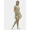 thumbnail image 5 of No Boundaries Tiered Surplice Dress with Cap Sleeves, Women's, 5 of 5