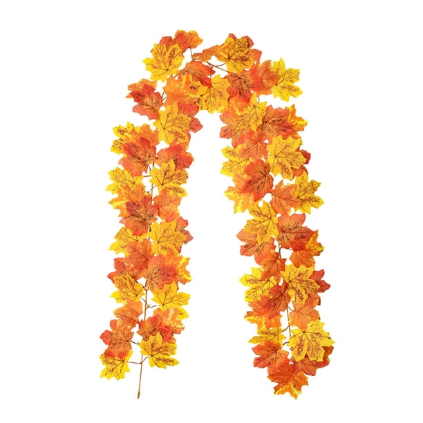 Halloween New Products Festival Atmospheres Decoration Simulation Maple Leaf Vines Spots Artificial Fake Leaves