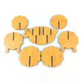 thumbnail image 1 of Juego de 7 posavasos de madera para platos. TUNC Sencillez, 1 of 3