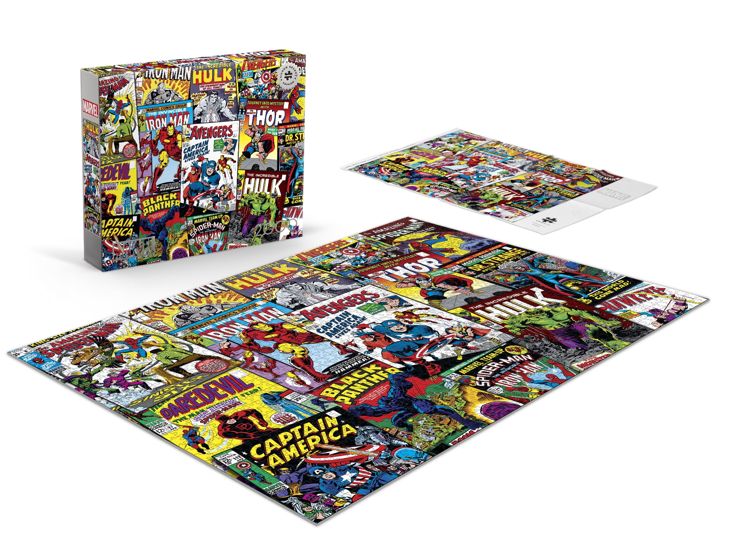Buffalo Games Marvel Comic Collage 2000-Piece Interlocking Jigsaw Puzzle for Adults Ages 14+