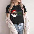 thumbnail image 4 of Abcnature Merry Christmas Tree T-Shirt Women's Cute Christmas Gnomies Graphic Tees Holiday Short Sleeve Tshirt Xmas Buffalo Plaid Red T-Shirt For Men Women T-Shirt Black,C XL, 4 of 6