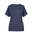 thumbnail image 4 of AherBiu Womens Short Sleeve Tops Crewneck Summer Casual Loose T Shirts Stretchy Comfy Basic Top Tees, 4 of 7