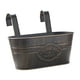 Balcon Garde-Corps Pot Suspendu Seaux Style Vintage Boîte de Jardinière pour Noir – image 5 sur 8