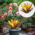 thumbnail image 2 of ​​ZCSKFIN Stained Glass Acrylic Sun Catchers Planter Pot Decoration, Vibrant Plant Themed Decor (Planter Pot Not Included), Decorative Art for Home and Garden Enthusiasts​​, 2 of 9