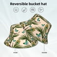 thumbnail image 5 of Daiia Butterflies And Peacock Feathers Pattern Bucket Hat - Trendy Cotton Sun Hat for Beach, Golf, Fishing - Fun Outdoor Vacation Boonie for Men and Women, 5 of 9