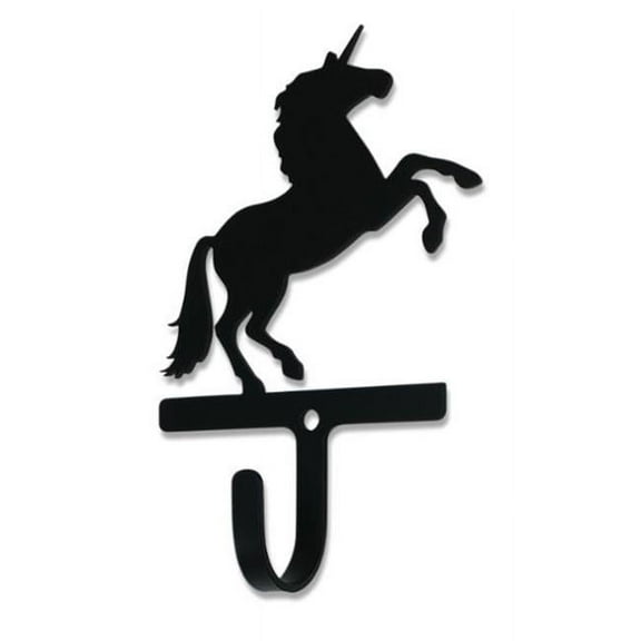 Village Wrought Iron WH-375-S Unicorn Wall Hook - Small