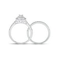 thumbnail image 3 of FB Jewels 14kt White Gold Womens Round Diamond Bridal Wedding Engagement Ring Band Set 3/4 Cttw, 3 of 4