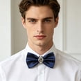 thumbnail image 4 of Mens Wedding Bow Suitable For Formal For Groomsbest Men Classic Solid Color Knotsuitable For Weddings Engagements And Other Forma, 4 of 6