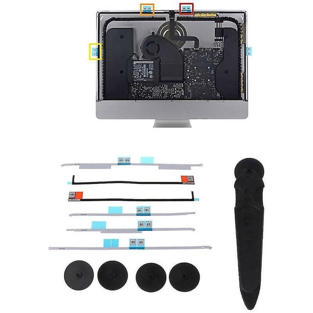 Cinta adhesiva para pantalla LCD para modelos Imac 21 A1418 con herramientas de rueda de apertura