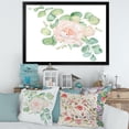 thumbnail image 3 of Designart 'Bouquet of Pink Roses Flowers and Eucalyptus Leaves' Traditional Framed Art Print, 3 of 4