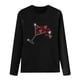 thumbnail image 4 of Camiseta de mujer Camisetas divertidas lindas de manga larga de otoño Camiseta Hearth Love Camiseta de regalo Tops Blusa Regalo para parejas Pompotops gfhjh15679, 4 of 4