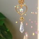 thumbnail image 1 of Candelabro de cristal de estrella prisma campanillas de viento cortina hogar jardín colgantes (C) JShteea  Libre de BPA, 1 of 8