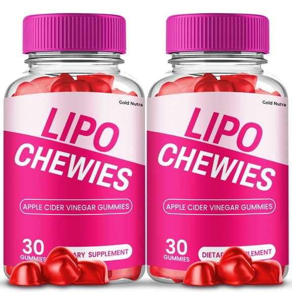 (2 Pack) Lipo Chewies, LipoChewies Keto   ACV Gummies Supplement for Ketogenic Diet, Premium Formula, Organic Ingredients, 2 Month Supply