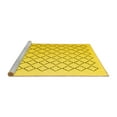 thumbnail image 2 of Ahgly Company Machine Washable Indoor Square Trellis Yellow Contemporary Area Rugs, 6' Square, 2 of 4