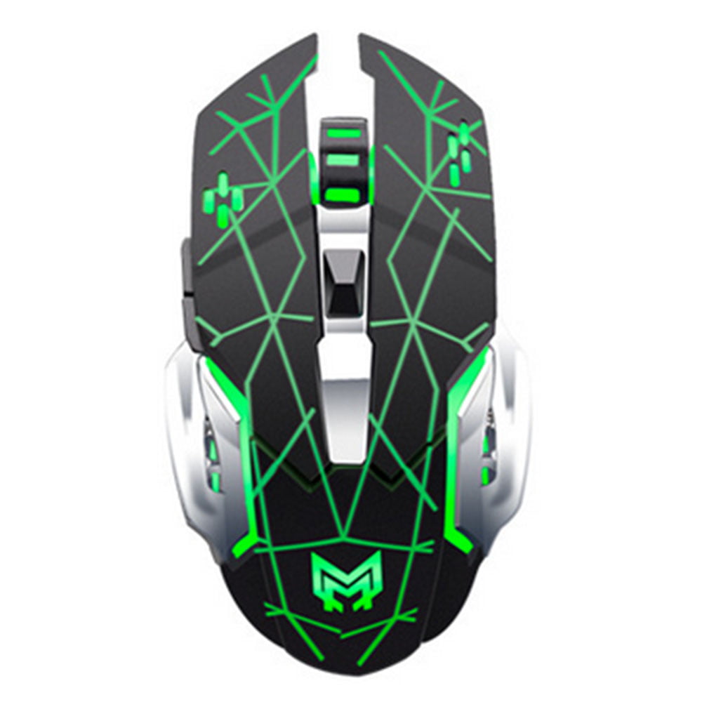 Rechargeable Wireless Mouse LED USB Interface Optical Sensor Mute Gaming Mice 