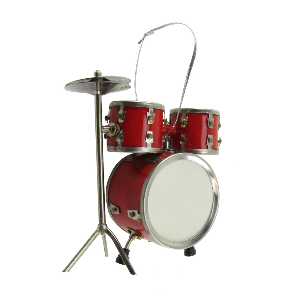 3.393.152.32in Miniature Musical Instrument Model Replica Drum Set Ornament Drummer Gift Home Decor with Box 