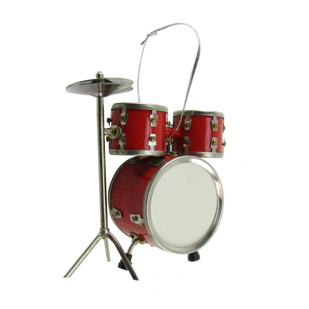 Miniature Drum Set Musical Instrument Realistic Ornament Musician