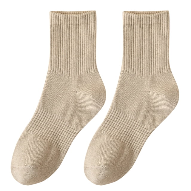 Couples Spring Summer Tube Solid Color Socks Sweat Absorbent Breathable Sports Stockings for Men and Women