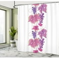 thumbnail image 5 of Ambesonne Nature Shower Curtain, Vibrant Leaf and Plant, 69"Wx84"L, Fuchsia Purple, 5 of 5