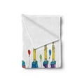 thumbnail image 2 of Sarah Soft Flannel Fleece Throw Blanket, Celebratory Birthday Girl Name Lettering with Colorful Letters and Balloons, Cozy Plush for Indoor and Outdoor Use, 50" x 60", Multicolor, by Ambesonne, 2 of 5