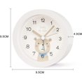 thumbnail image 4 of ZKIAH Wecker Kinder Ohne Ticken, Stiller Niedlich Kinderwecker Laut Extrem Nachtwecker Kinder Wecker mit Nachtlicht Reisewecker Schüler Wecker (Rosa), 4 of 5