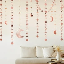 Cheerland Bohemian Moon Phase Garland, Gold, 60 Ft, Pack of 10