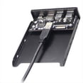 thumbnail image 5 of Lector de Tarjetas Interno USB 3.0 Micro-SD/TF Flash 3.5, Panel Frontal USB-C Tipo C, Concentrador de Disquete con Dos Puertos USB 3.0 para 3.5 Pulgadas Abierto, 5 of 5