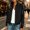 Black women's cardigan jacket a1, variant on Women's Fall Winter Long Sleeve Button Down Cardigan Open Front Casual Blazer Jacket Solid Dressy Tops for Office Work Layering Coats, Yellow 2XL
