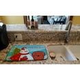 thumbnail image 2 of Snowman with Longhair Red Dachshund Dish Drying Mat, 2 of 7